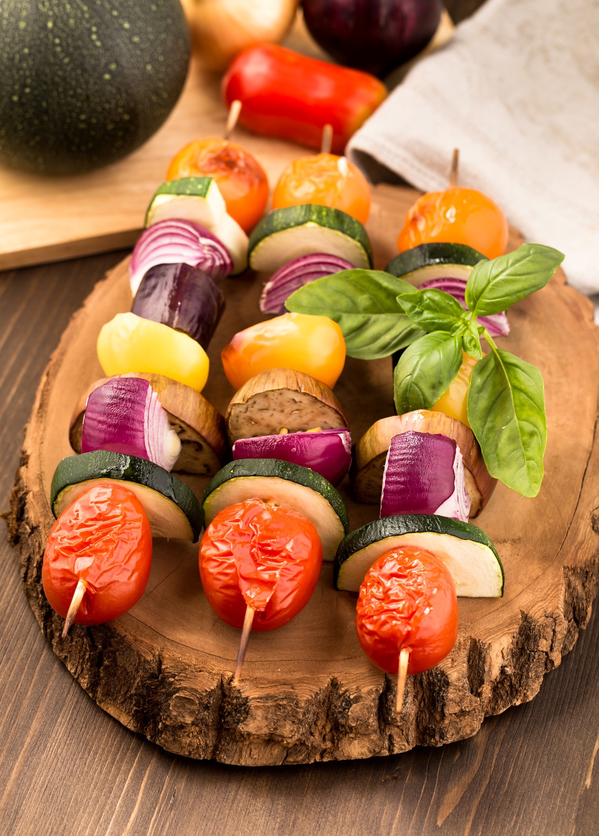 vegetable kebabs