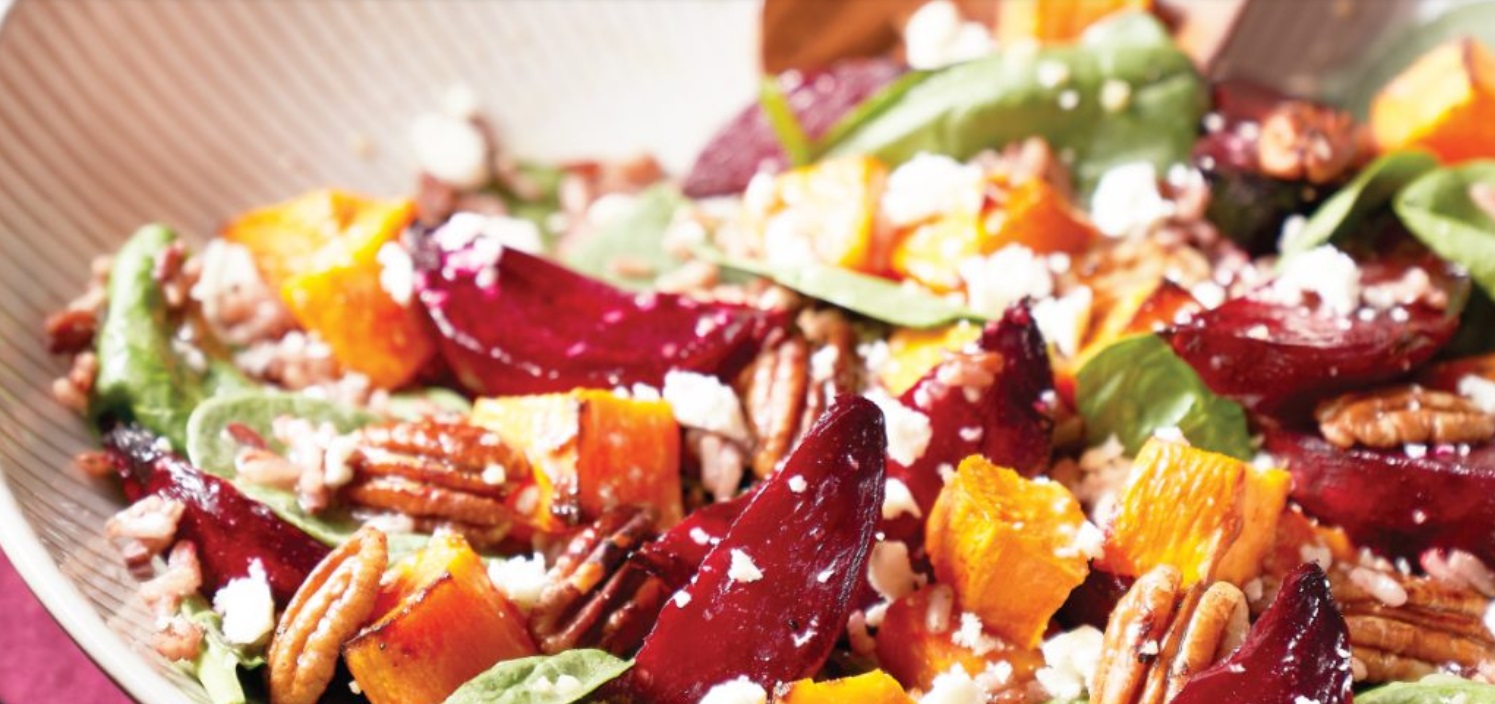 beet and sweet potato salad