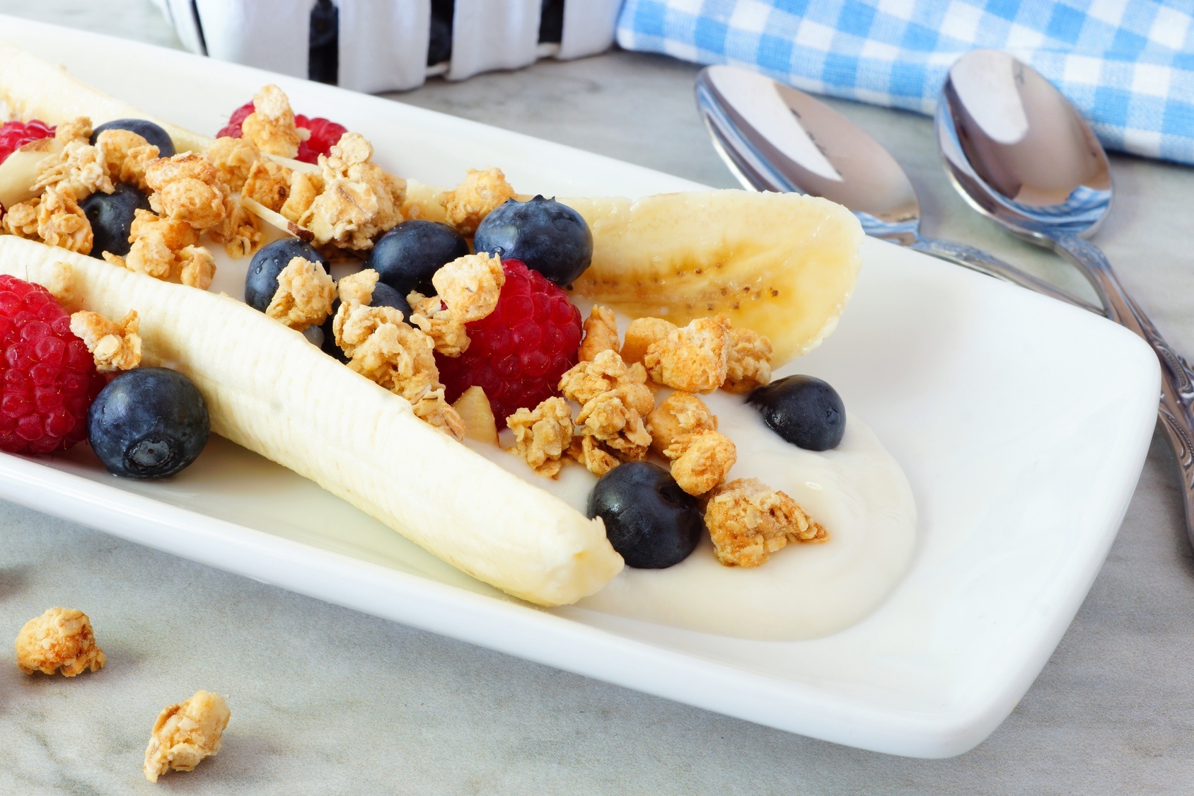 healthy banana splits