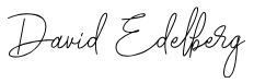 David Edelberg signature